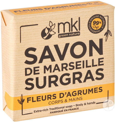 MKL Green Nature Marseille Feste Fetthaltige Seife Zitrusblüten 100g