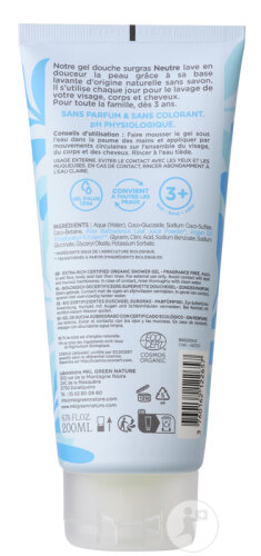 MKL Green Nature Rückfettendes Duschgel Neutral Alle Hauttypen Bio 200ml-2