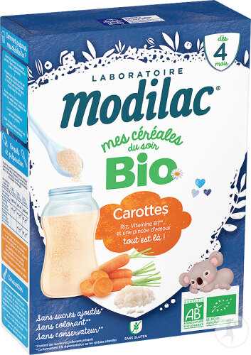 Modilac Bio Cerealien Reis Karotte Ab 4 Monate 250g