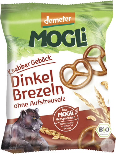 Mogli Brezel-Schlangen Demeter Beutel 50g