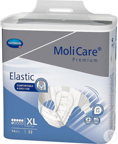 Molicare Premium Elastic Slip 6 Tropfen Größe XL Mäßige Inkontinenz 14 Stück