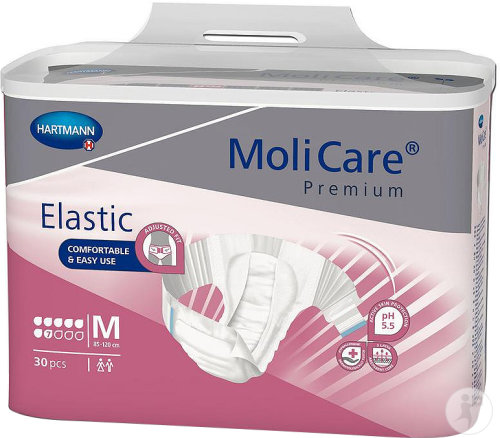 Molicare Premium Elastic Slip 7 Tropfen Größe M Schwere Inkontinenz 30 Stück