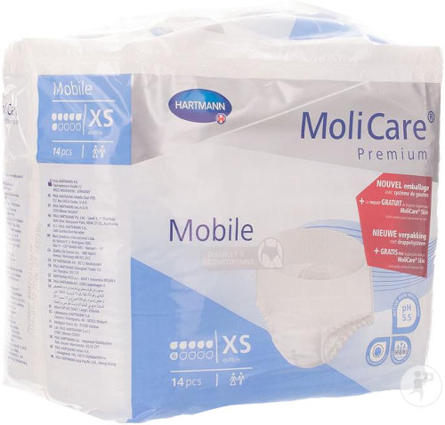 Molicare Premium Mobile 6 Tropfen Größe XS 14 Stück (9158404)