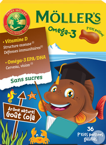 Moller's Omega 3 Kleine Fische Cola 36 Gummis