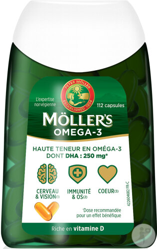 Moller's Omega 3 Doppel 112 Kapseln