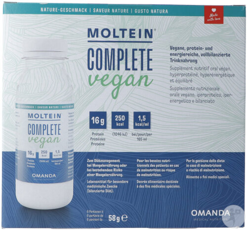 Moltein Complete Vegan Nature Flaschen 6x58g