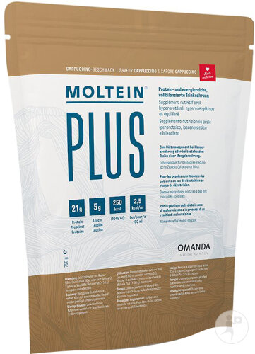 Moltein Plus 2.5 Cappuccino Beutel 750g