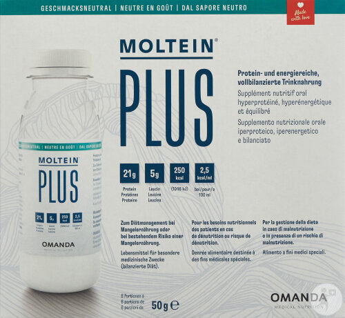 Moltein Plus 2.5 Neutral Flaschen 6x50g