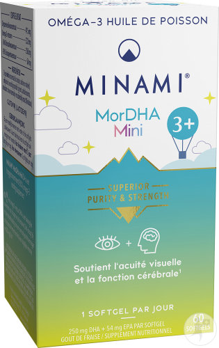 Minami MorDHA Mini Omega-3 Fischöl 60 Weichkapseln