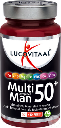 Lucovitaal Multi Man Komplett 50+ Mit Ginkgo Biloba 40 Tabletten