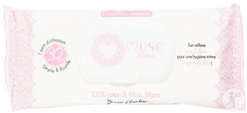 Musc Intime Musc Blanc L’Irrésistible Intimtücher 30 Stück