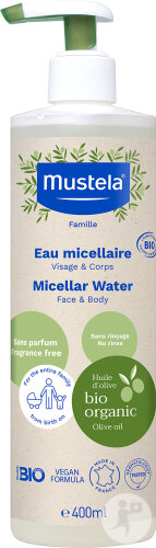 Mustela Bio Mizellenwasser Pumpflakon 400ml