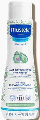 Mustela Reinigungsmilch Ohne Abspülen Mit Avocado Bio Flakon 200ml