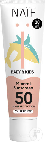 Naïf Mineralische Sonnencreme Ohne Duft SPF50 30ml