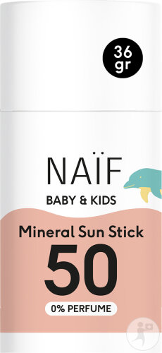 Naïf Mineralische Sonnencreme Ohne Duft Stick Für Babys Und Kinder SPF50 36g