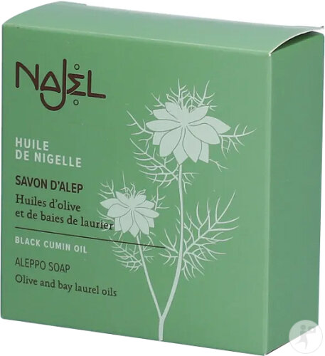 Najel Aleppo Seife Mit Nigella-Öl Ausgleichend Gesicht Körper Haar Bio 100g