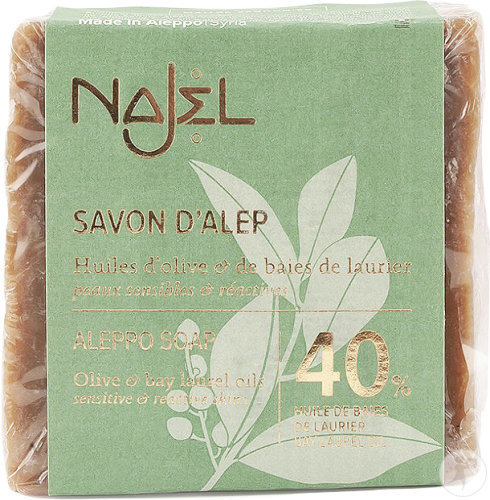 Najel Alepposeife 40% Lorbeerbeerenöl Empfindliche Und Reaktive Haut 200g