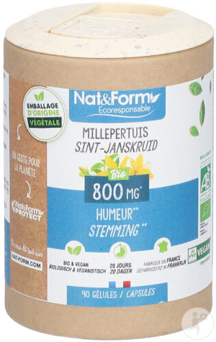 Nat&Form Johanniskraut Bio 90 Kapseln