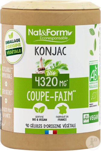 Nat&Form Konjac Bio 90 Kapseln