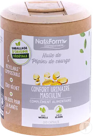 Nat&Form Kürbiskernöl 200 Kapseln