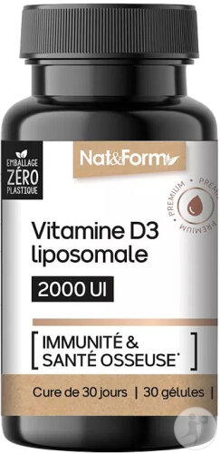 Nat&Form Liposomales Vitamin D3 30 Kapseln