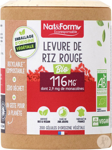 Nat&Form Rote Reishefe Bio 200 Kapseln