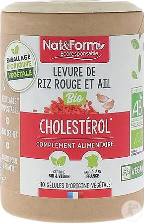 Nat&Form Rote Reishefe & Knoblauch Bio 90 Kapseln