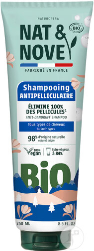 Nat&Nove Bio Anti-Schuppen Shampoo Für Alle Haartypen Weide Tube 250ml