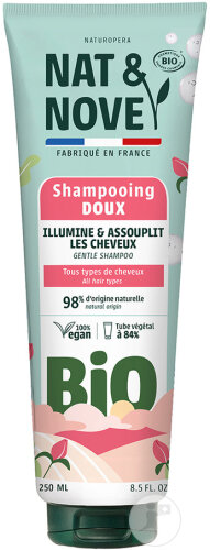 Nat&Nove Bio-Zertifiziertes Sanftes Shampoo Alle Haartypen Tube 250ml
