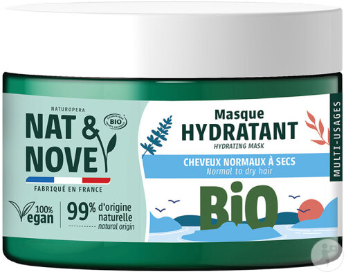 Nat&Nove Feuchtigkeitsmaske Für Normales Bis Trockenes Haar Bio 300ml