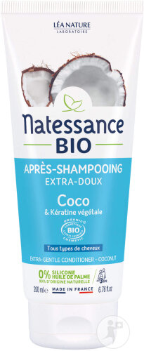 Natessance Bio Extraweicher Bio-Kokos- Und Gemüse Keratin Conditioner Tube 200ml