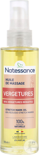 Natessance Massageöl gegen Dehnungsstreifen 100ml