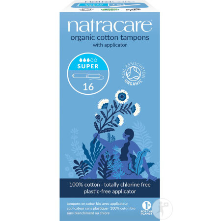 Natracare Tampons Mit Applikator Super 16 Stück
