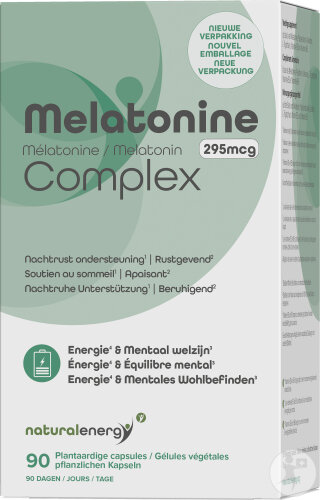 Natural Energy Melatonin Complex 295 MCG 90 Kapseln