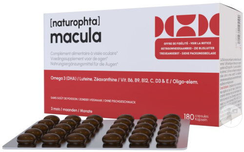 NaturOphta Macula Nahrungsergänzungsmittel Für Die Augen 180 Kapseln