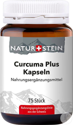 Naturstein Curcuma Plus Kapseln Nahrungsergänzungsmittel 75 Stück