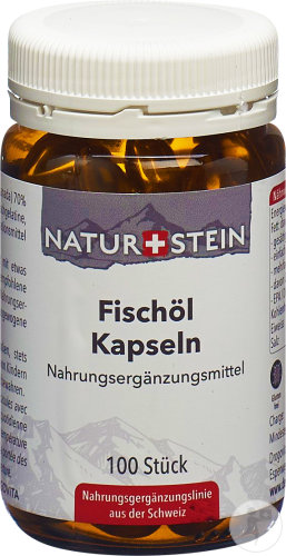 Naturstein Fischöl Kapseln Nahrungsergänzungsmittel 100 Stück