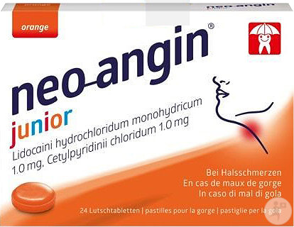 Neo-Angin Junior Lutschtabletten 24 Stück
