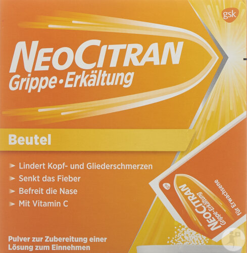 NeoCitran Grippe/Erkältung Pulver Für Erwachsene 12 Beutel