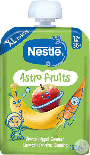 Nestle Astro Fruits Apfel Banane Karotte 150g