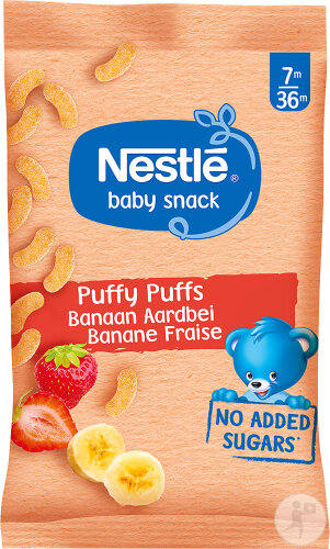 Nestlé Baby Snack Puffy Puffs Erdbeer Banane 28g
