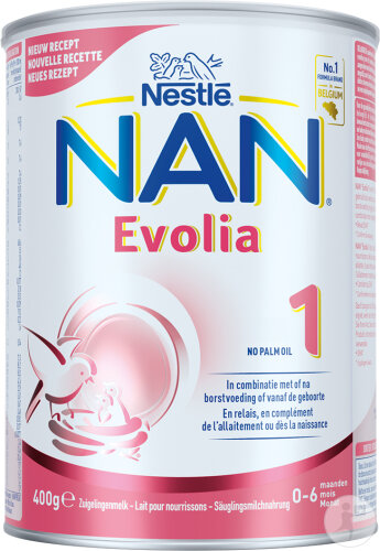 Nestlé Nan Evolia 1 Säuglingsmilch 0-6 Monate Dose 400g