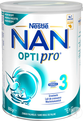 Nestle Nan Optipro 3 Wachstumsmilch Baby 1+ Jahre Dose 800g