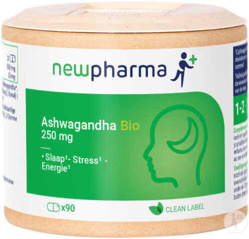 Newpharma Ashwagandha Bio 250 Mg Nahrungsergänzung 90 Kapseln