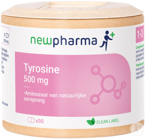 Newpharma L-Tyrosin 500mg Nahrungsergänzungsmittel 90 Kapseln