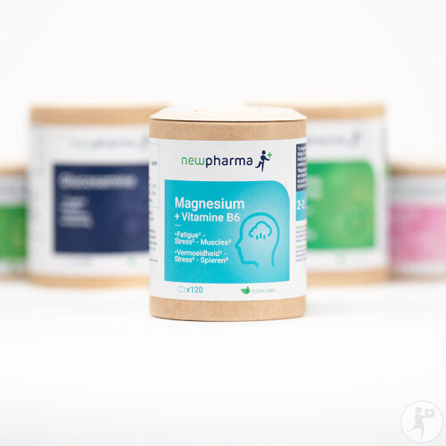 Newpharma Magnesium + Vitamin B6 Nahrungsergänzung 120 Kapseln NF-4