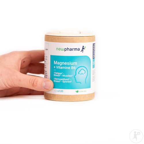 Newpharma Magnesium + Vitamin B6 Nahrungsergänzung 120 Kapseln NF-5