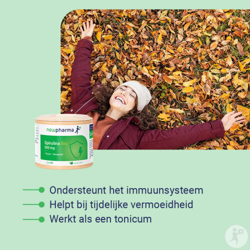 Newpharma Spirulina Bio 500 Mg Nahrungsergänzung 180 Tabletten-3