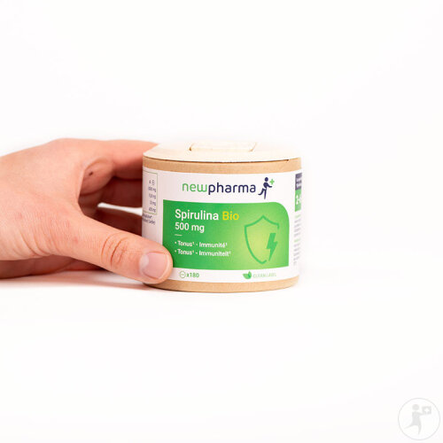 Newpharma Spirulina Bio 500 Mg Nahrungsergänzung 180 Tabletten-5