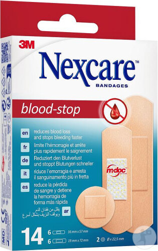 Nexcare 3M Blood Stop Pflaster 14 Stück (N1714AS)